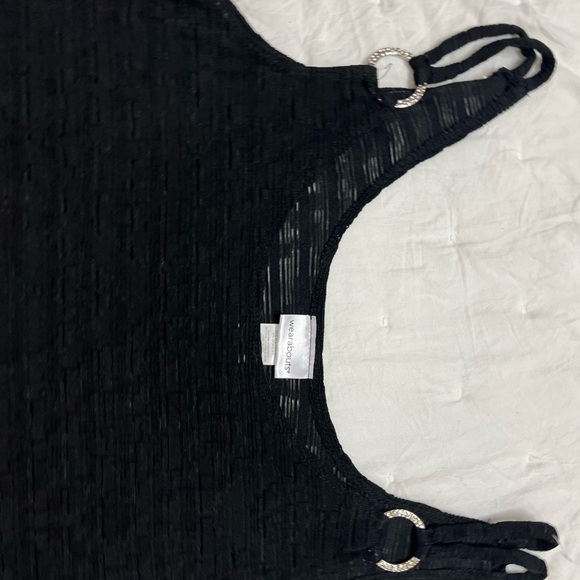 Black Sleeveless Scoop Neck Sundress Coverup - Picture 4 of 5